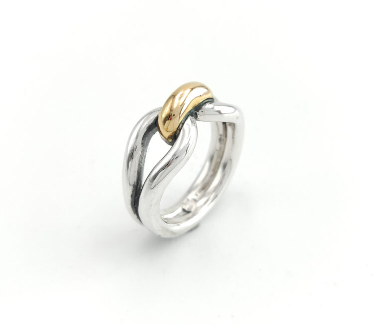 Anello Nodo d'Amore con bronzo