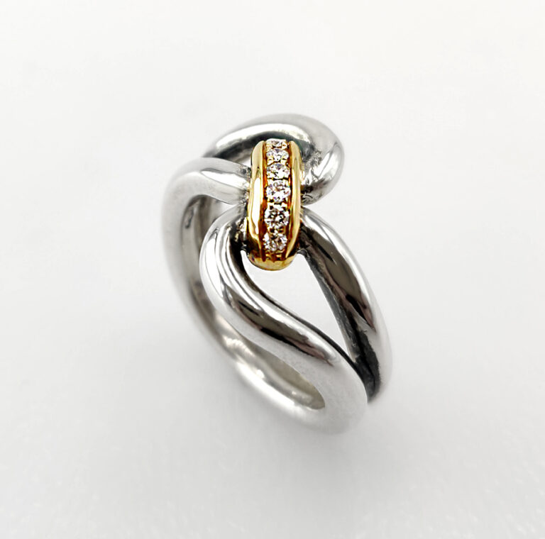 Anello Nodo D'amore In Argento 925/000 - Foto 7