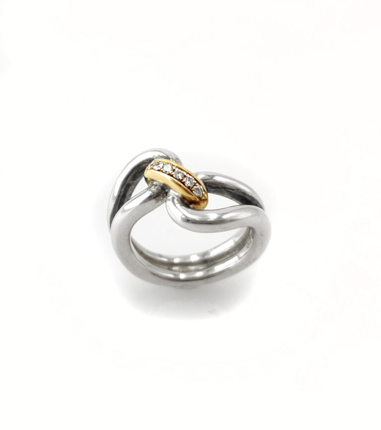 Nodo d'Amore oro e brillanti