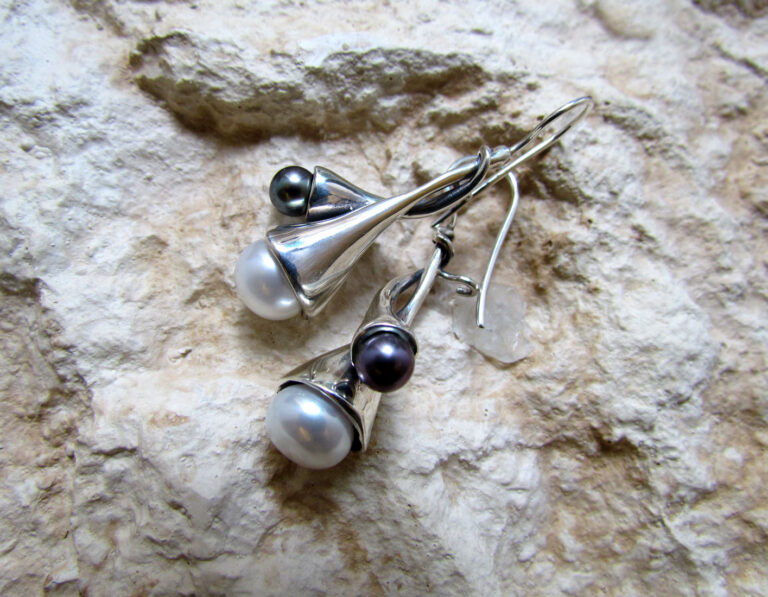 Orecchini Campanule Due Perle