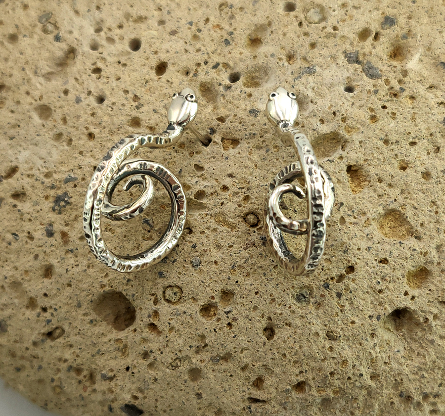 Orecchini Serpenti Spirale