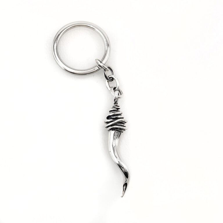 CIONDOLO CORNO FILO PORTACHIAVI