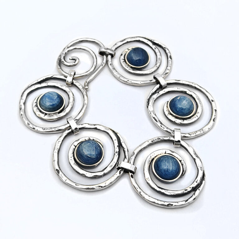 bracciale spirali pietre bis