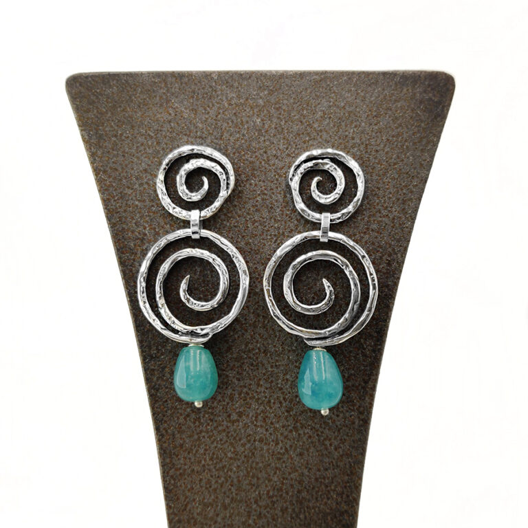 doppia spirale con pietra 5 ok